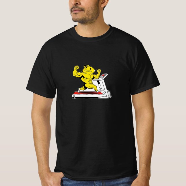 Forte Camiseta de treino de hamster - Malhação eng (Frente)