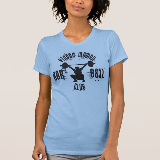 Forte Clube Barbell de Mulher - Camisa Malhação (Frente)