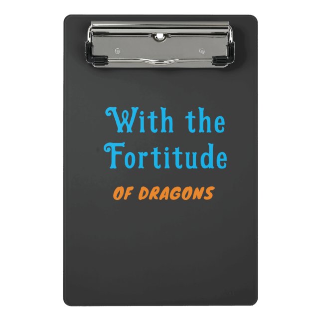 Fortitude dos Dragões- Mini Prancheta (Frente)