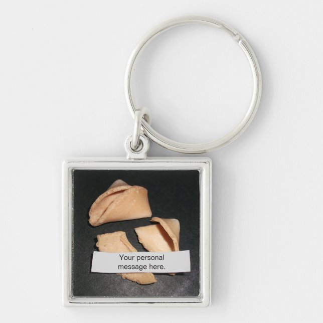 Fortune Cookie com fortuna personalizada, Chaveiro (Frente)
