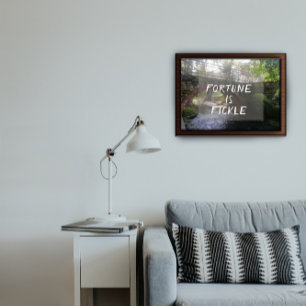 Fortune é um poster de foto fickle proverb bridge