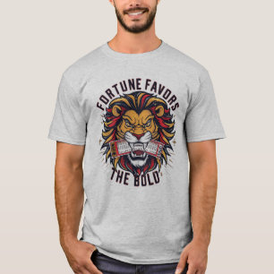 Fortune favorece a camiseta da loteria do leão-pre