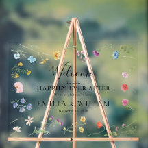 Fosco de Boas-vindas Romântico de Wildflower