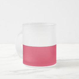 Fosco de caneca de vidro pequena com bandeira de P