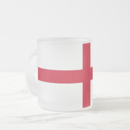 Fosco pequena caneca de vidro com bandeira da Ingl