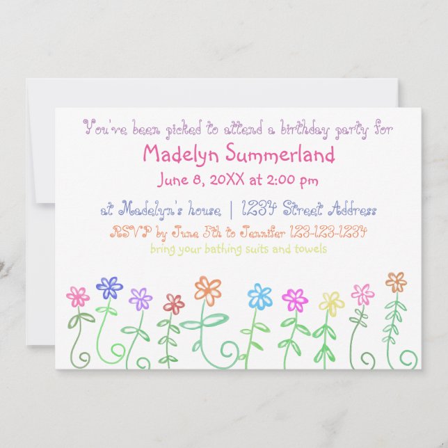 Foste apanhada - Convite de aniversário de 5 horas (Frente)