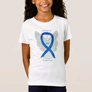 Foster Care Blue Awarbon Friso Camisa Anjo