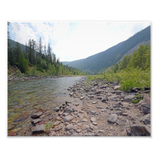 Foto 0374 8/12 Rio Eagle Falls no Parque Glacier.