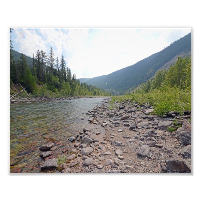 Foto 0374 8/12 Rio Eagle Falls no Parque Glacier. (Frente)
