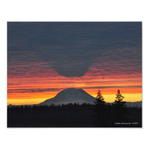 Foto 11X14 Monte Rainier e sua Sombra