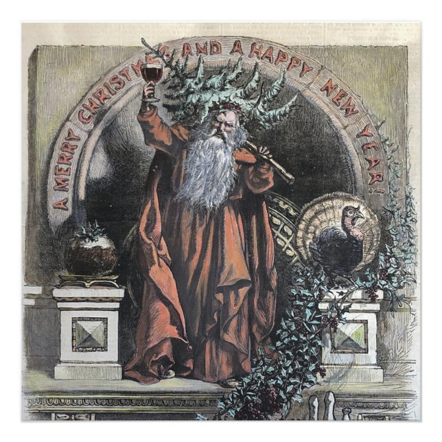 Foto 1870 Um Feliz Natal Claus (Frente)