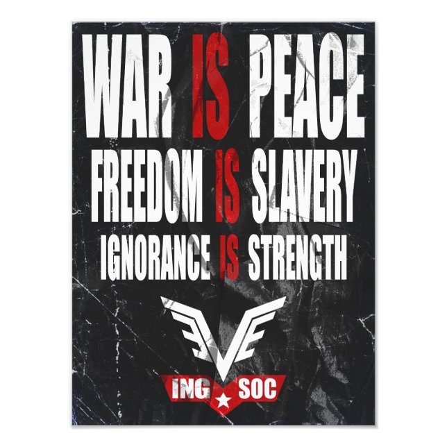 Foto 1984 Newspeak Poster (Frente)