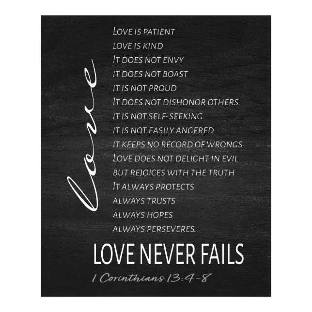 Foto 1 Corinthians 13 Love is Bible Verse (Frente)