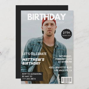 Foto: 27.º aniversário de convites para ele Revist