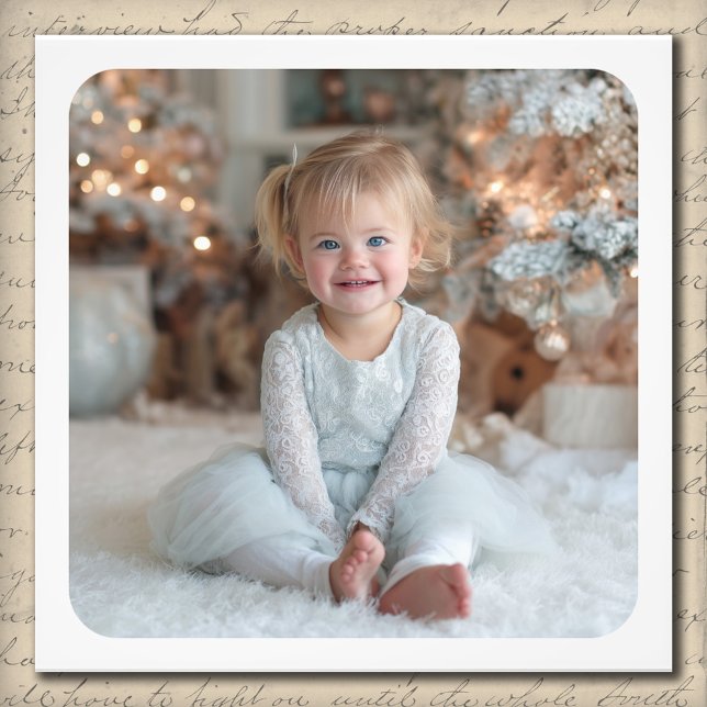 Foto 4x4 Rounded Square Border Holiday Family Photo (4x4 Rounded Square Border Holiday Family Photo)