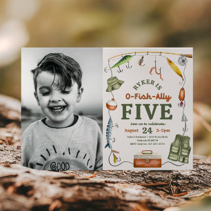 Foto: 5 de Pesca Convite de Aniversário