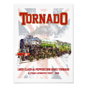 Foto 60163 Tornado Trem a Vapor Vintage 