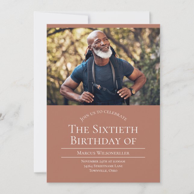 Foto 60 Convite de Aniversário (Frente)