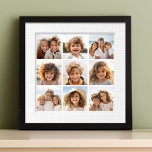 Foto 9 Colagem Quadrada - Fundo Branco<br><div class="desc">Design preto e branco - Use suas fotos sem quadros nesta! Adicione suas fotos e instantâneos favoritos a esta faixa para obter um dispositivo de memória divertido. Uma maneira artística de mostrar seus melhores fotos de compartilhamento de fotos.</div>