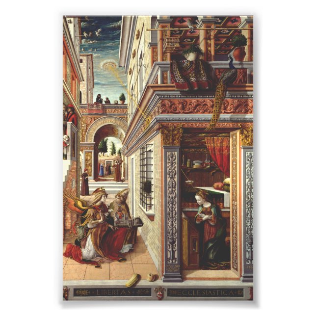 Foto A Anunciação Carlo Crivelli Arte Renascentista (Frente)