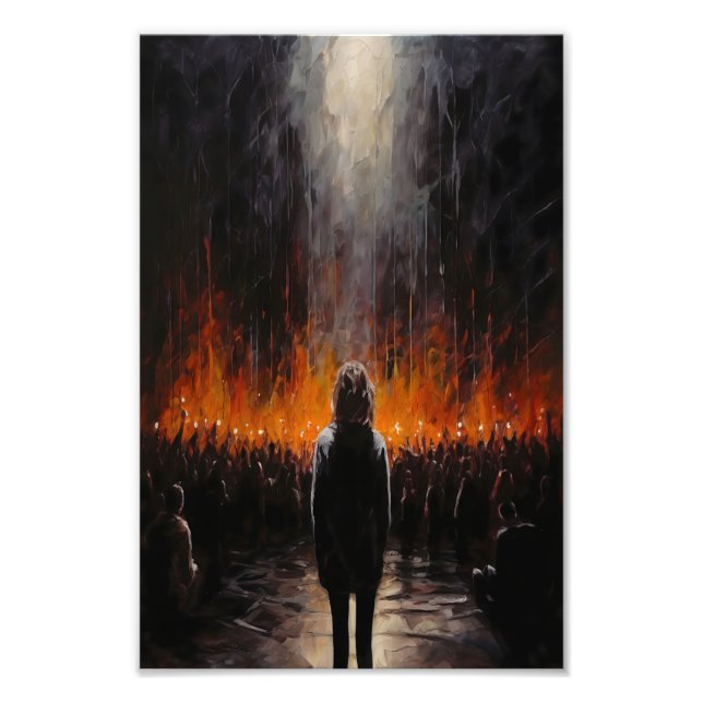 Foto A Arte Abstrato Dramática (Frente)