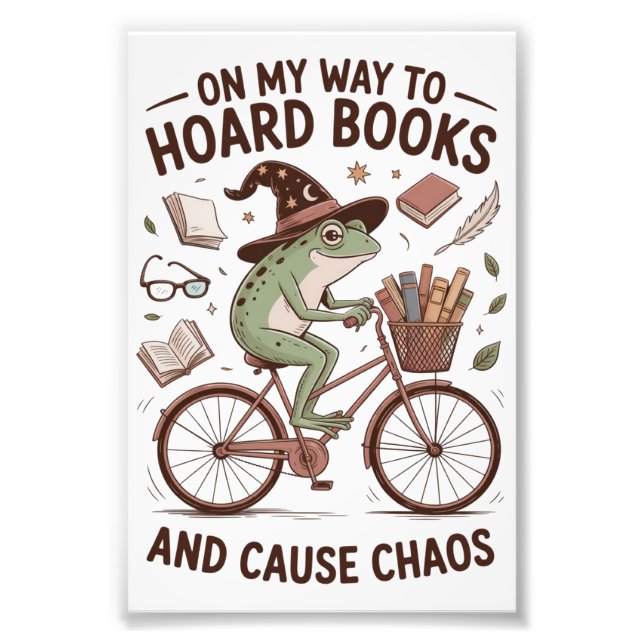 Foto A Caminho De Acumular Livros E Causar Caos Sapo En (Frente)