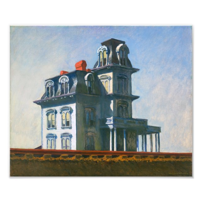 Foto A Casa ao Longo da Ferrovia | Edward Hopper | (Frente)