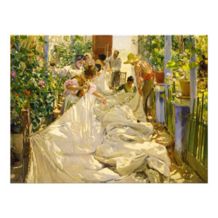 Foto A costura da vela por Joaquin Sorolla