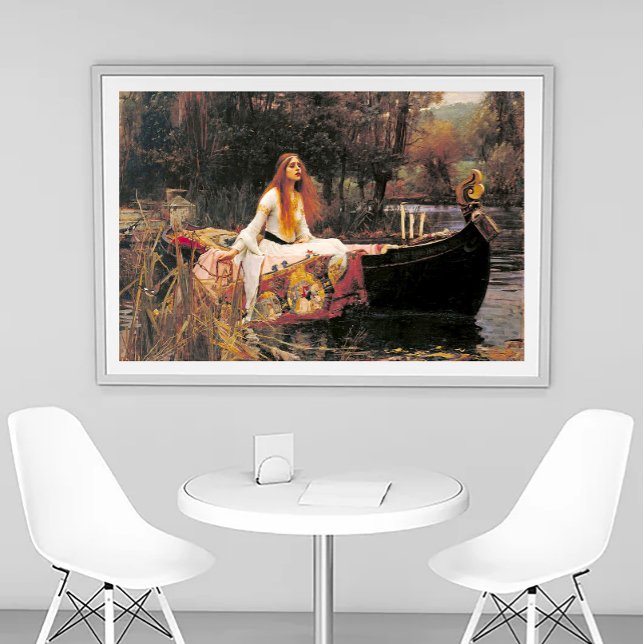 Foto A Dama de Shalott 1888 John William Waterhouse (Criador carregado)