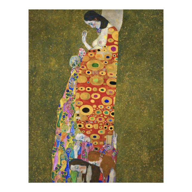 Foto A famosa pintura Hope II de Gustav Klimt (1907-190 (Frente)