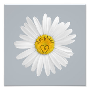 Foto A flor da margarida para a arte da filha