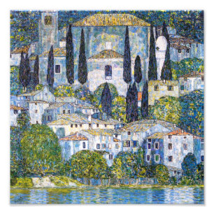 Foto A Igreja em Cassone Gustav Klimt Cartaz
