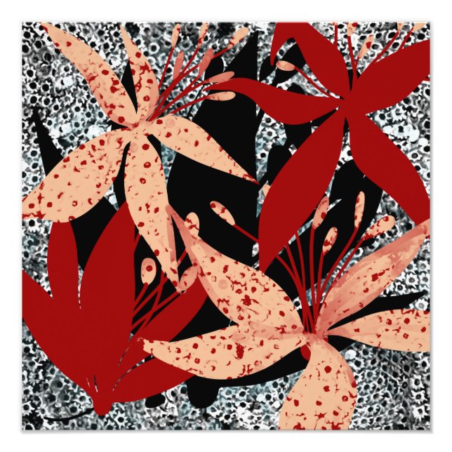 Foto A impressão artística Crimson Canopy por Beachside (Frente)