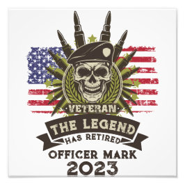 Foto A Lenda Se Aposentou Veterano Personalizado