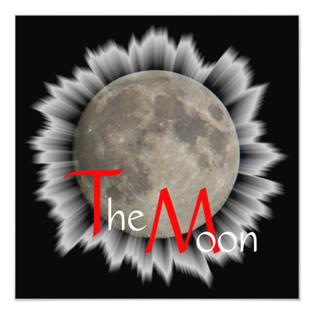Foto A lua, la lune, la luna, posteres the moon (Frente)
