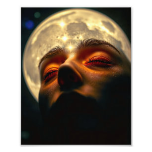 Foto A Lua Sonhadora — Impressão de Arte Celestial Míst