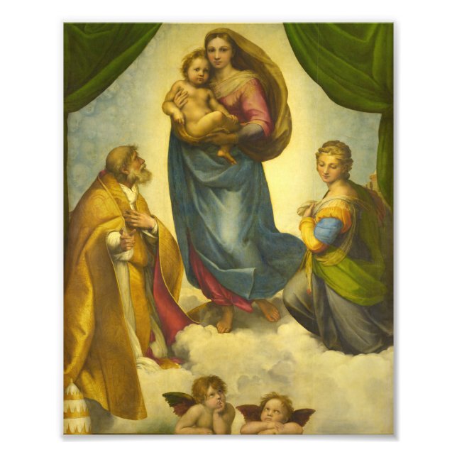 Foto A Madonna Sistina por Raphael (Frente)