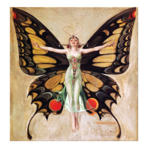 Foto A Metamorfose da Garota Flapper em Borboleta 1922