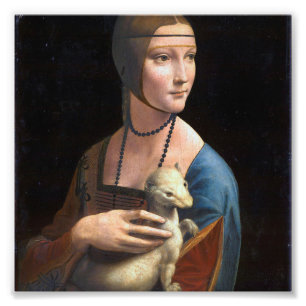 Foto A moça com a moça de Leonardo da Vinci rena