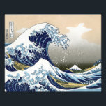 Foto A Onda de Excelente de Kanagawa<br><div class="desc">Vintage arte japonesa A onda Excelente de Kanagawa ou a onda ...  trabalho de arte no estilo ukiyo-e de um mestre excelente Katsushika Hokusai ...  arte vintage em produtos modernos do Zazilicious</div>