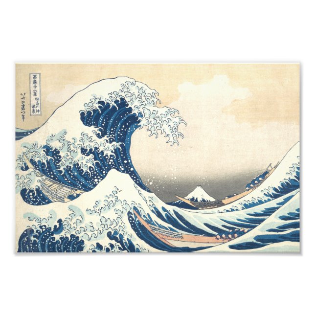 Foto A onda do Excelente de Kanagawa (Frente)
