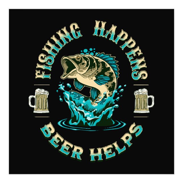 Foto A pesca acontece. A cerveja ajuda! (Frente)