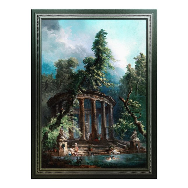 Foto A Piscina de banho de Hubert Robert segundo Editio (Frente)