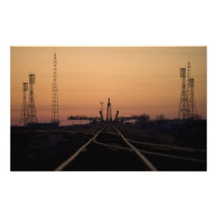 Foto A plataforma de lançamento de Soyuz