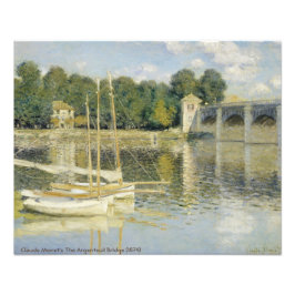 Foto A ponte argentina de Claude Monet (1874) famosa
