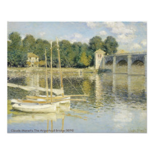 Foto A ponte argentina de Claude Monet (1874) famosa