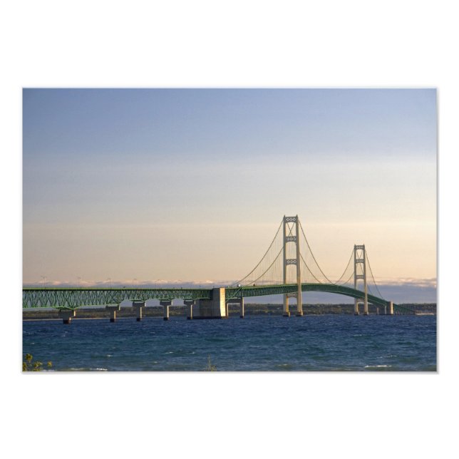 Foto A ponte Mackinac que atravessa o estreito de 3 (Frente)