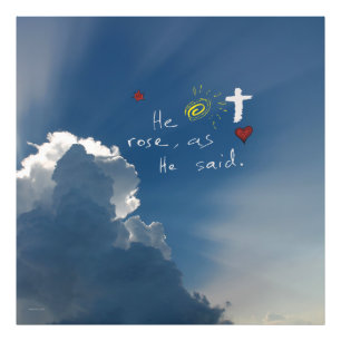 Foto A Ressurreição Da páscoa Ele É Risen Jesus Rosa