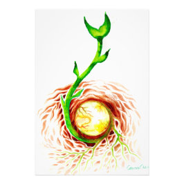 Foto A semente da tela de poster vivo