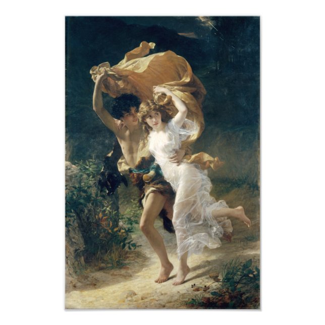 Foto A Tempestade de Pierre Auguste Cot (Frente)